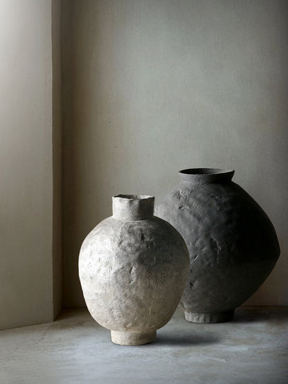 Handgemachte Keramikvase Wabi-sabi-Stil Retro-Look