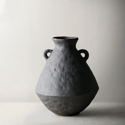 Handgemachte Keramikvase Wabi-sabi-Stil Retro-Look